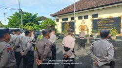 Pimpin Apel Pagi, Wakapolsek Tekankan Jaga Kesehatan agar Dapat Menunjang Pelaksanaan Tugas