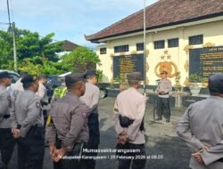 Pimpin Apel Pagi, Wakapolsek Tekankan Jaga Kesehatan agar Dapat Menunjang Pelaksanaan Tugas