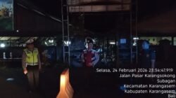Polsek Karangasem Intensifkan Blue Light Patrol, Pantau Situasi Kamtibmas Pasar Rakyat Subagan dan Gor Amlapura 