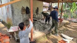 Rehabilitasi Rumah Anwar M. Saleh, Wujud Kepedulian TMMD Ke-127 di Desa Jeumpa Sikureng.