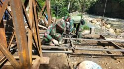 Progres Pembangunan Jembatan Gantung Desa Burni Bius Capai 51,8 Persen