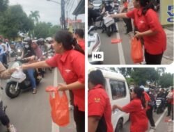 Gesuri Mesias Bintang Merah Anggota Dewan DPRD Kota Tangerang Berbagi Takjil Dibulan Ramadhan Bersama Anggota PAC PDI Perjuangan Ciledug