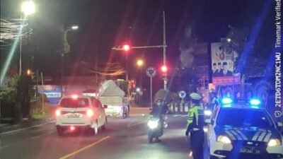 Atensi Beat 1, Unit Turjagwali Menyusuri Jalan Kesatrian, Diponogoro dan Kartini Melalui Blue Light Patroli Barcode