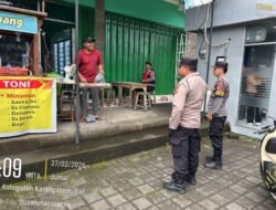 Polsek Selat Gelar Patroli untuk Jaga Keamanan Wilayah
