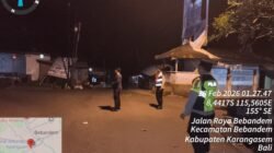 Berikan Rasa Aman kepada Masyarakat, Polsek Bebandem Intensifkan Blue Light Patrol Menyusur Objek Vital