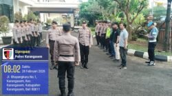 Sipropam Polres Karangasem Laksanakan Pengamanan dan Pengawasan, Serah Terima Tugas Jaga