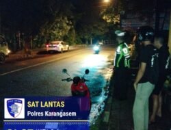 Rutinitas Sat Lantas Polres Karangasem Gelar Patroli Malam, Cegah dan Atisipasi Aksi Balap Liar 