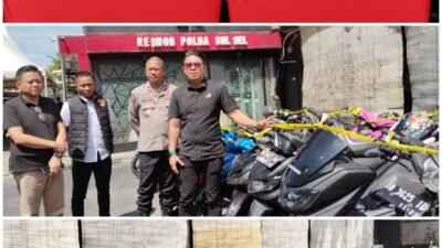 Resmob Polda Sulsel Ringkus Komplotan Curanmor, 35 Motor dan 1 Avanza Diamankan