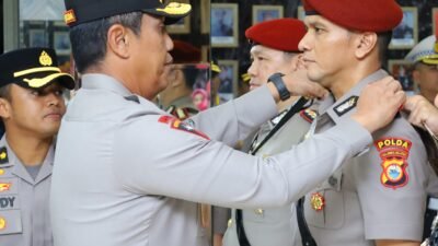 Kapolda Sulsel Pimpin Sertijab, Kombes Pol Dr. Andri Ananta Yudhistira Resmi Jabat Dirreskrimsus Polda Sulsel