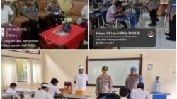 Dukung Kelancaran USBK, Kapolsek Bebandem Sambangi dan Berikan Motivasi kepada Siswa Siswi SMAN 1 