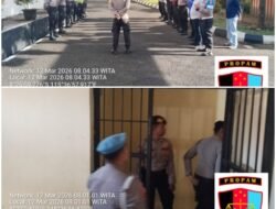 Rutinitas Si Propam, Lakukan Pengecekan dan Pengawasan Serah Terima Tugas Jaga dan Memeriksa Kondisi Tahanan 