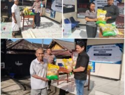 Polsek Sidemen Gelar Gerakan Pangan Murah, Distribusikan 200 Kg Beras SPHP untuk Masyarakat