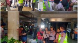 Dalam Rangka Operasi Ketupat Agung 2026, Satgas Binmas Berikan Penyuluhan kepada Masyarakat di Pasar Kumba Sari Denpasar