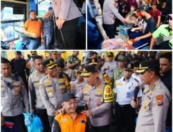 Tinjau Terminal Purabaya, Kapolri Himbau Sopir Bus: Hati-Hati dan Jaga Keselamatan Para Pemudik