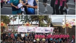 Melalui Brosur Polres Karangasem Sosialisasikan “Kemala Run 2026” di CFD Amlapura