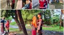 Personel Polda Bali Amankan Pelaksanaan Sholat Idul Fitri, di Lapangan Arga Soka Denpasar