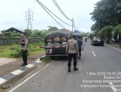 Cegah Tindak Kriminalitas dan Laka Lantas, Polsek Bebandem Gelar Patroli Dialogis di Berbagai Titik Strategis