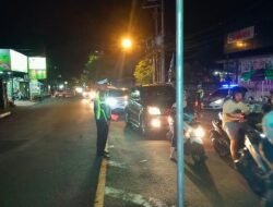Unit Turjagwali Satlantas Polres Karangasem Tingkatkan Patroli Barcode dan Blue Light Patrol