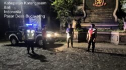 Jaga Situasi Kamtibmas pada Jam Rawan, Polsek Bebandem Intensifkan Blue Light Patrol Hingga Dini Hari