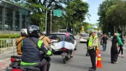 Ditlantas Polda Metro Jaya Rekayasa Lalu Lintas Saat Kirab Imlek Nusantara di Lapangan Banteng