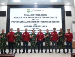Perkuat Stabilitas Wilayah, Kodam II/Sriwijaya dan PT Pertamina Gas Jalin Kerja Sama Strategis