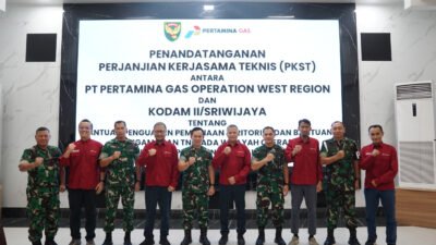 Perkuat Stabilitas Wilayah, Kodam II/Sriwijaya dan PT Pertamina Gas Jalin Kerja Sama Strategis