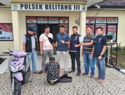 Dua Dari Satu Grandong Yang Beraksi Dijalan Umum Desa Trikarya Berhasil Diamankan Anggota Opsnal Polsek Belitang III Polres Oku Timur Dari Amukan Masa