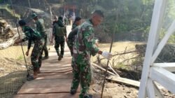 Progres Pembangunan Jembatan Gantung Kalaili di Kecamatan Linge Capai 80 Persen