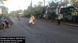 Cegah Laka Lantas, Personil Polsek Rendang Melaksanakan Pos Atensi Arus Lalu Lintas 