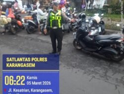 Ciptakan Ketertiban dan Kelancaran Arus Lalulintas, Sat Lantas Polres Karangasem Berikan Bimbingan dan Penyuluhan kepada Masyarakat di Pasar Timur Amlapura