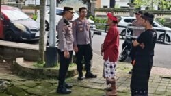Kapolsek Karangasem Pimpin Langsung, Patroli Dialogis di Area Kantor Pengadilan Negeri Amlapura