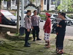 Kapolsek Karangasem Pimpin Langsung, Patroli Dialogis di Area Kantor Pengadilan Negeri Amlapura