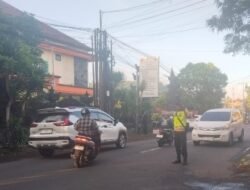 Ciptakan Keamanan, Ketertiban, dan Kelancaran Arus Lalu Lintas, jajaran Polsek Karangasem Optimalisasi PH Pagi