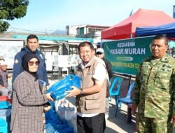 Kodim 0106 /Aceh Tengah Bekerjasama dengan Disperindag Kabupaten Aceh Tengah Gelar Pasar Murah di Bulan Ramadhan