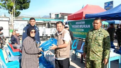 Kodim 0106 /Aceh Tengah Bekerjasama dengan Disperindag Kabupaten Aceh Tengah Gelar Pasar Murah di Bulan Ramadhan