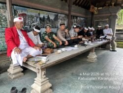 Kapolsek Rendang Gelar Dialogis Kamtibmas, Menjelang Tawur Agung Kesanga Dan Karya IBTK Pura Besakih 2026