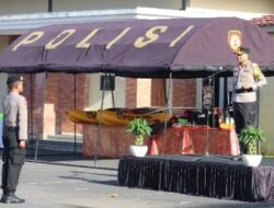 Antisipasi Cuaca Ekstrem, Polres Karangasem Gelar Apel Kesiapsiagaan Tanggap Darurat Bencana