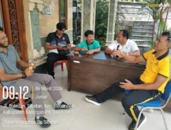 Jelang Nyepi, Bhabinkamtibmas Polsek Bebandem Koordinasikan Pengamanan Ogoh-Ogoh 