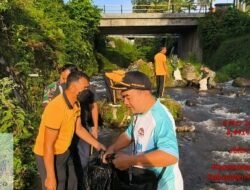 Sinergi Tanpa Batas: TNI-Polri dan Pemerintah Kecamatan Bebandem, Gelar Aksi Bersih Sungai di Tukad Buka