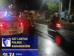 Atensi Beat 1, Unit Turjagwali Menyusuri Jalan A.Yani Melui Giat Blue Light Patroli dan Barcode
