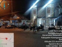 Hangat dan Khidmat, Polsek Bebandem Kawal Pelaksanaan Ibadah Sholat Tarawih di Berbagai Masjid