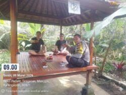 Pererat Silaturahmi Melalui Secangkir Kopi, Bhabinkamtibmas Desa Macang Ajak Warga Jaga Toleransi Jelang Hari Raya Nyepi dan Idul Fitri