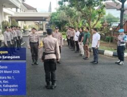 Propam Polres Karangasem Laksanakan Giat Pengawasan dan Pengecekan, Personil Piket Fungsi