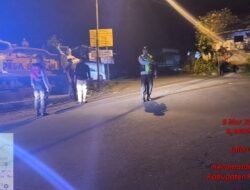 Jamin Keamanan Wilayah Hukumnya di Malam Hari, Polsek Bebandem Intensifkan Blue Light Patrol