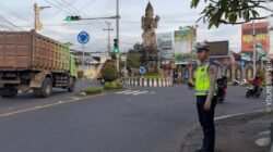 Pastikan Ketertiban dan Kelancaran Arus Lalulintas, Personil Lantas Lakukan Gatur Pagi di Ktl 1 Subagan