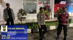 Rutinitas Personil Polsek Rendang Laksanakan Patroli Kegiatan Yang Ditingkatkan (KRYD) Jelang Pelaksanaan Ops Ketupat Agung 2026