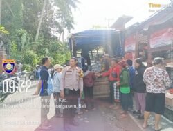 Sinergi Polri dan Desa Adat Gelar Pasar Murah di Desa Jungutan,  Bantu Ringankan Beban Warga Jelang Nyepi