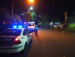 Cegah Aksi Balap Liar, Sat Lantas Polres Karangasem  Gelar Patroli pada Malam Hari