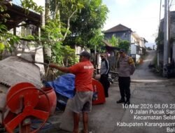 Bhabinkamtibmas Desa Selat Sambangi Warga Binaan, Sampaikan Pesan Kamtibmas