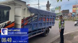 Wujudkan Ketertiban dan Kelancaran Arus Lalulintas, Personil Lantas Laksanakan Gatur Pagi di Ktl 1 Subagan